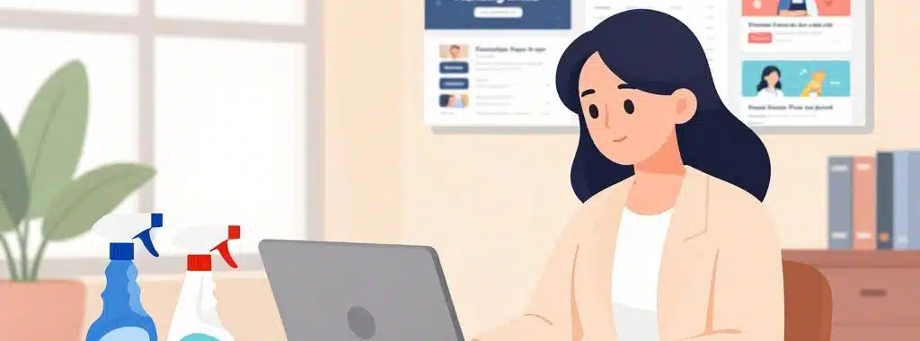 how to advertise a cleaning business on social media